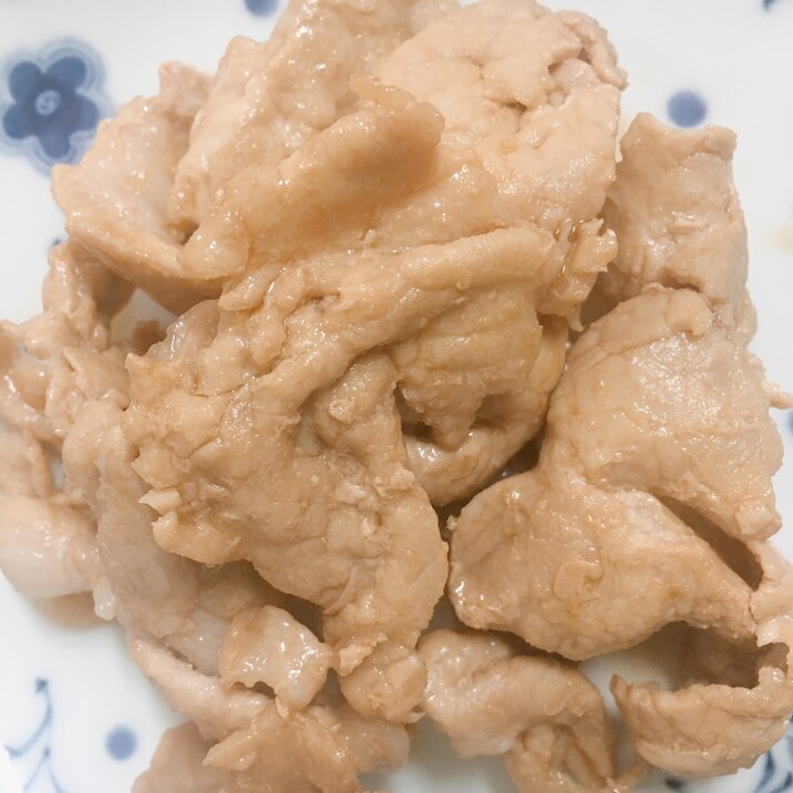 簡単豚肉炒め